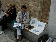 An Artists in St. Peter's Square