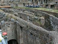 The bowels of the Colosseum.